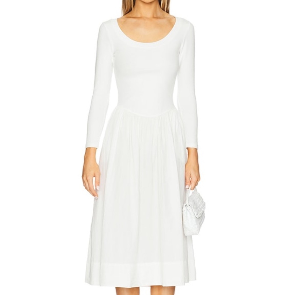 NWT Free People - Free-est Aelia Ivory Long Sleeve Midi Dress - Small